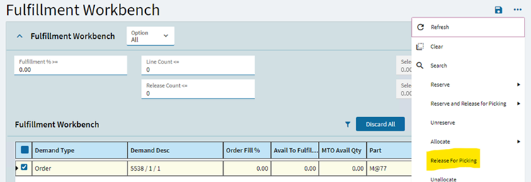 Working around WIP PCID issues with Fulfillment Workbench functions.